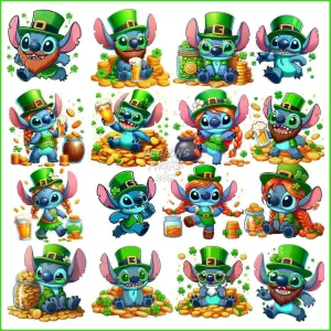 17 Stitch St. Patrick’s Day Designs Bundle PNG