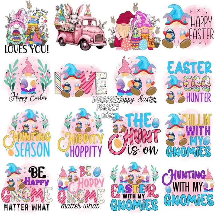 50 Mixed Easter Day Designs Bundle PNG