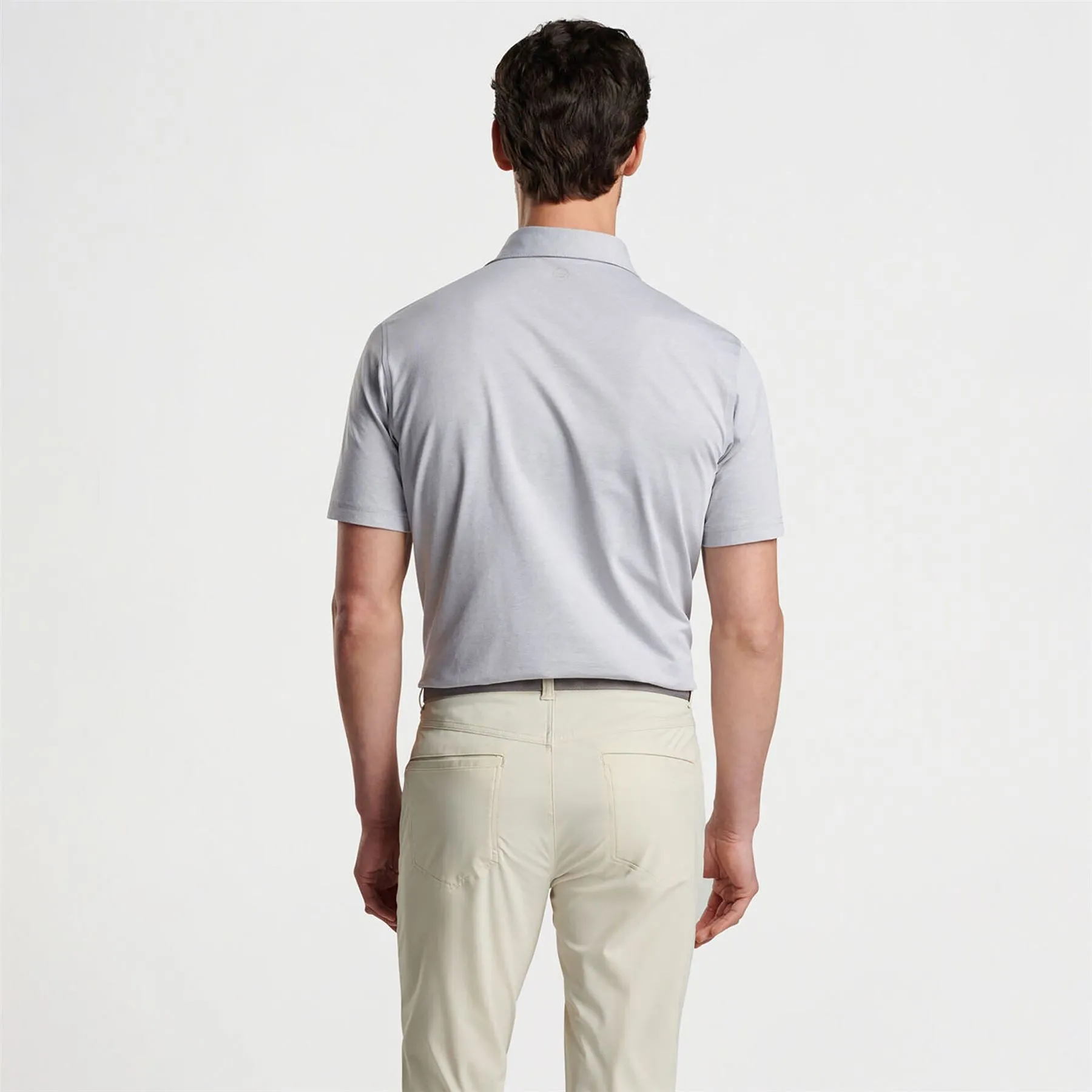 Albatross Cotton Blend Pique Polo Gale Grey - AW24