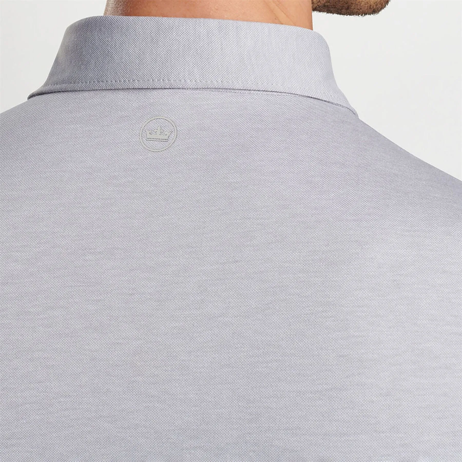 Albatross Cotton Blend Pique Polo Gale Grey - AW24