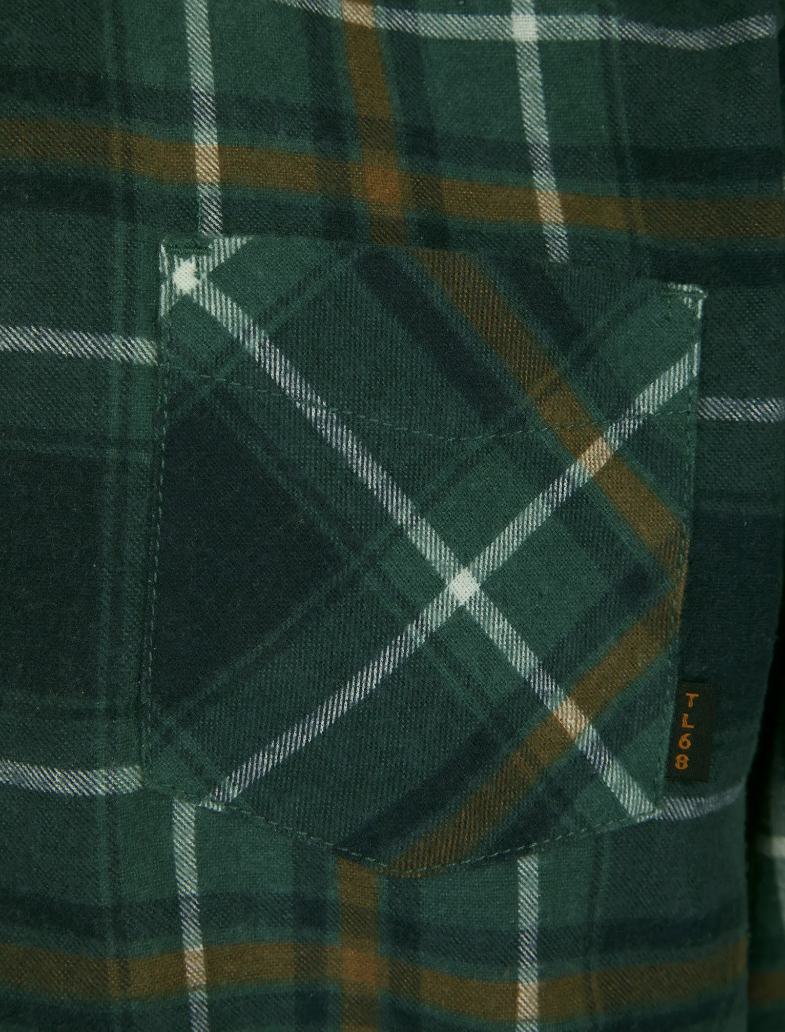 Alloa Checked Cotton Flannel Shirt in Tapestry Blue - Tokyo Laundry