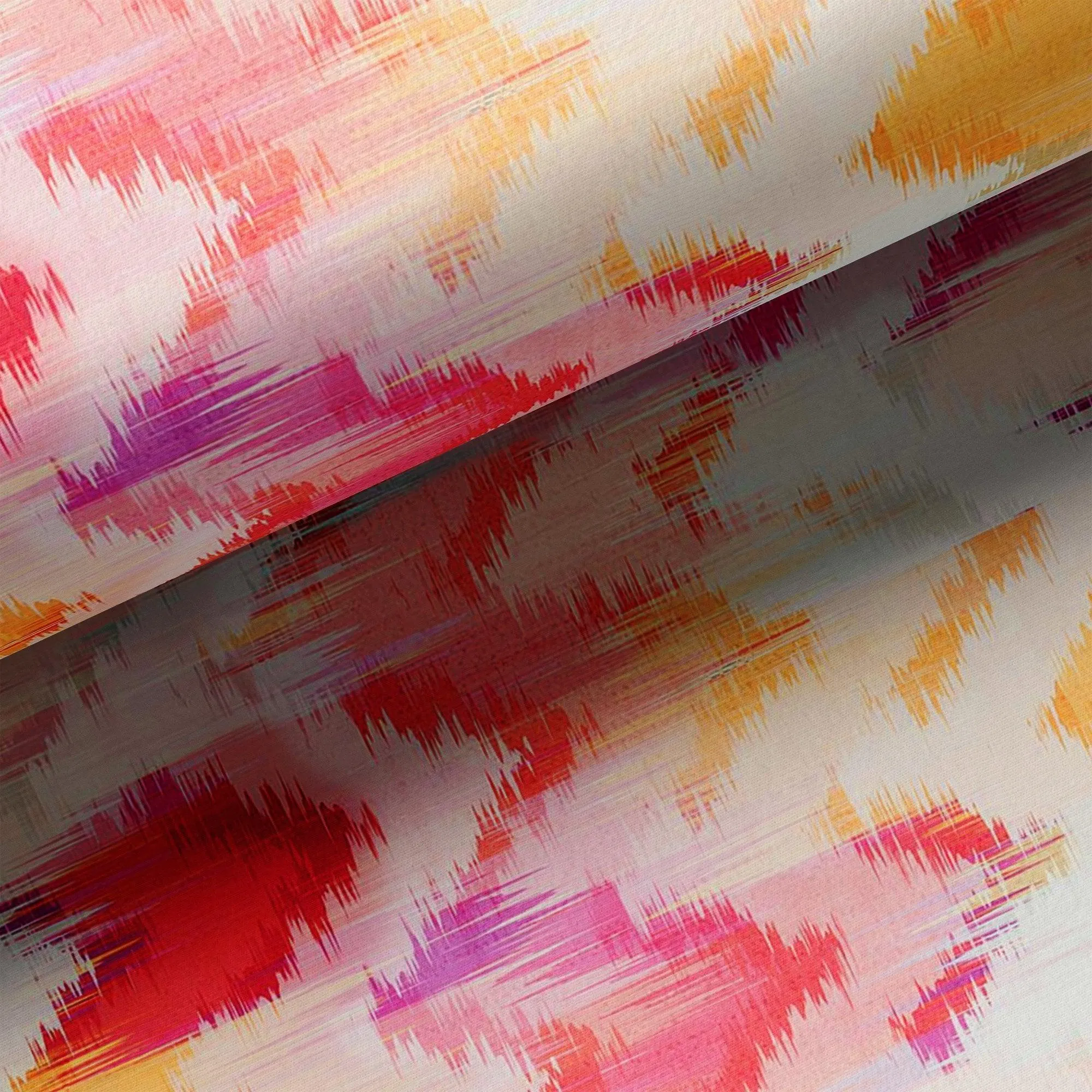 Beautiful Multi-Color Leheriya Digital Printed Fabric