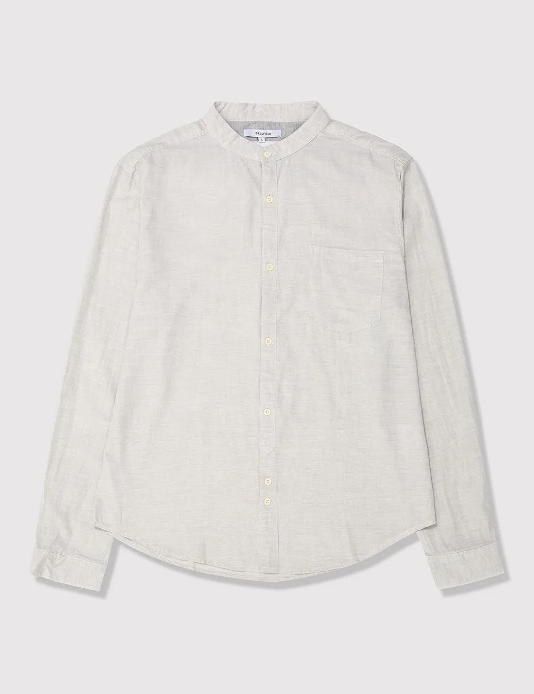 Bellfield Tarkovsky Grandad Shirt - Ecru