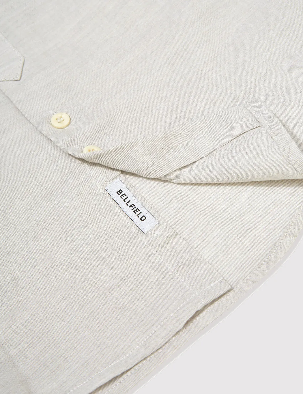 Bellfield Tarkovsky Grandad Shirt - Ecru