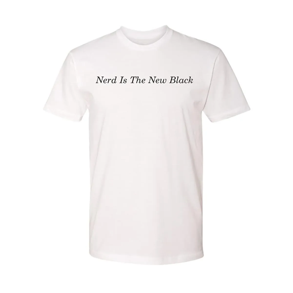 Black-ish Nerd Is The New Black Adult White T-Shirt