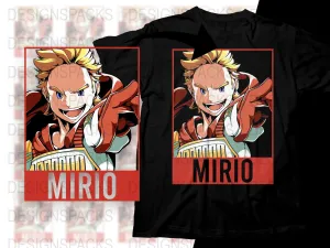 Bold Mirio Anime Design Graphic Png Digital Download