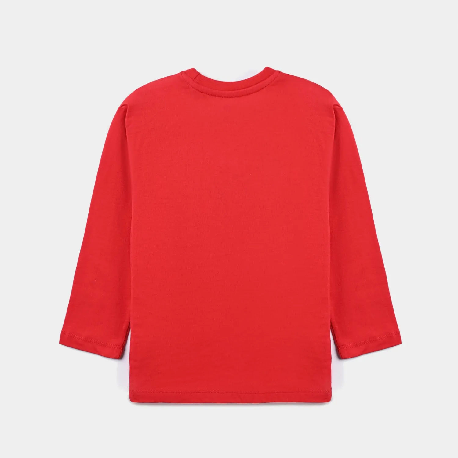 Boys Cotton Jersey T-Shirt F/S- Red