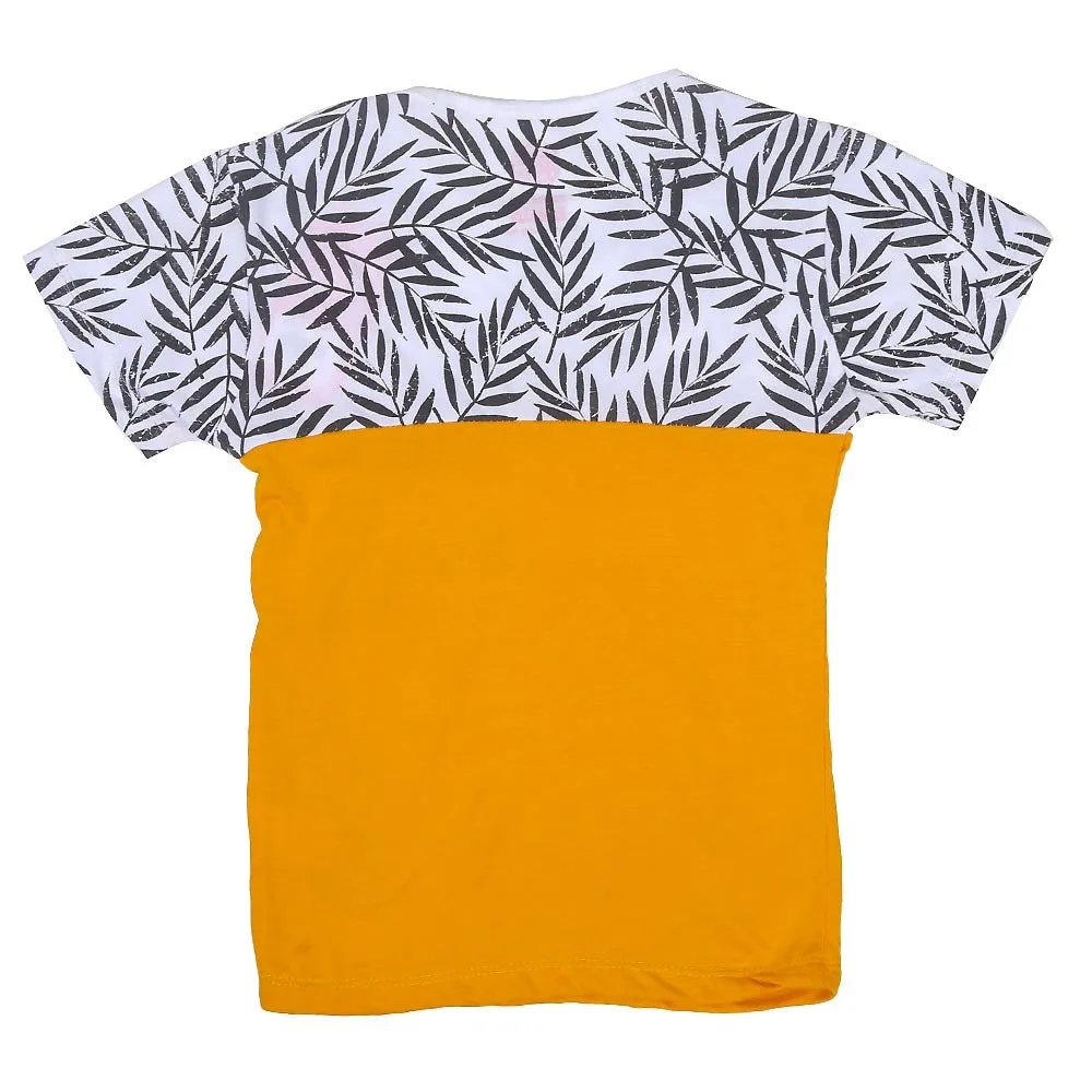 Boys T-Shirt H/S Floral Aop - Citrus