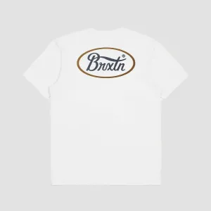 Brixton Parsons Tailored T-Shirt Oatmeal/Washed Black/Mahogany