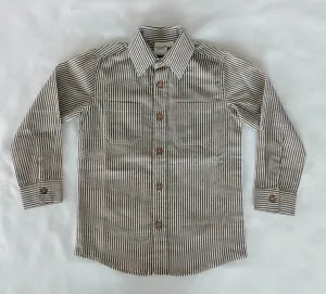 Brown Stripes Boys Shirts