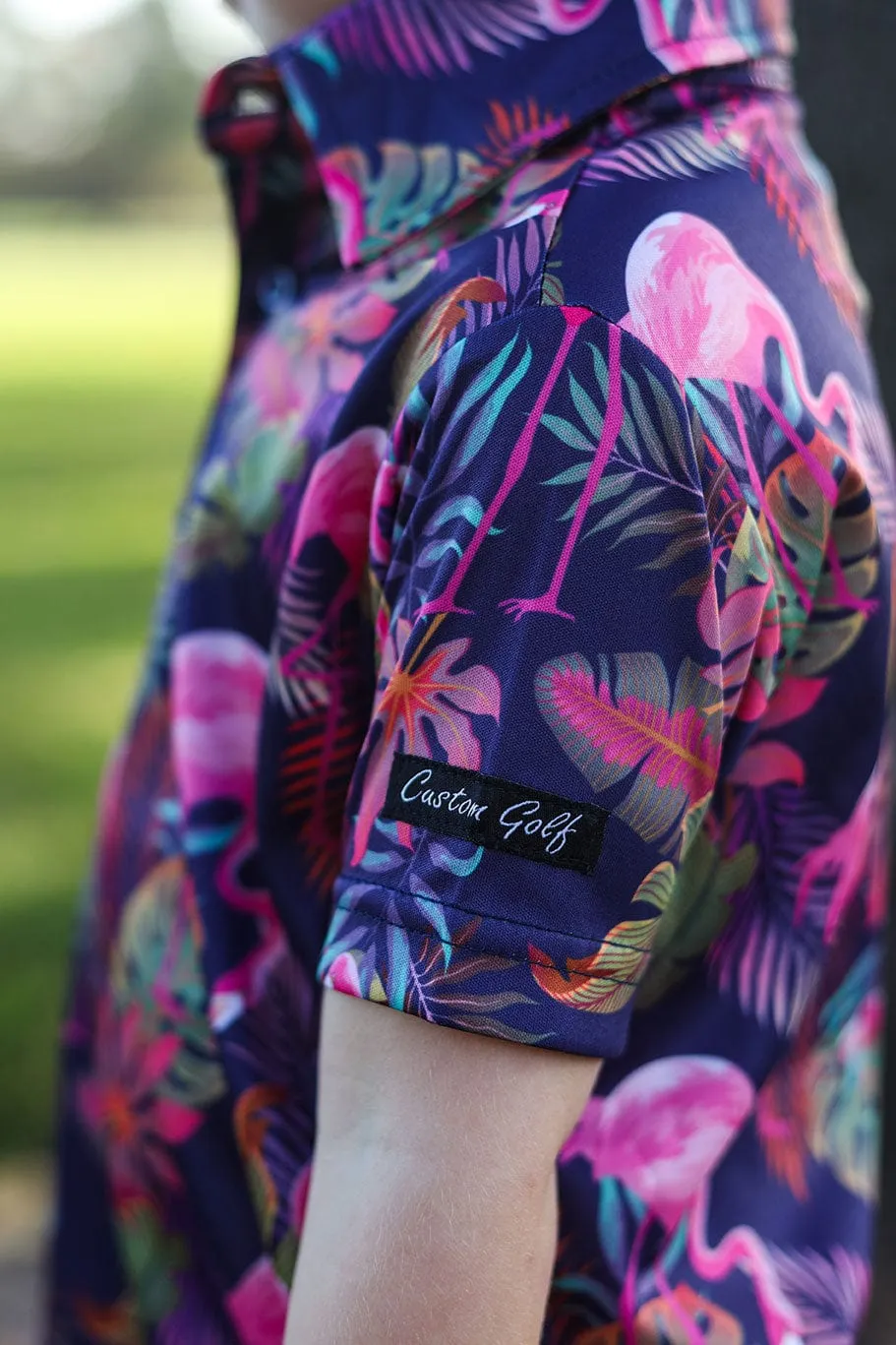 CA JNR Funky Golf Shirt | Vibrant Mingos