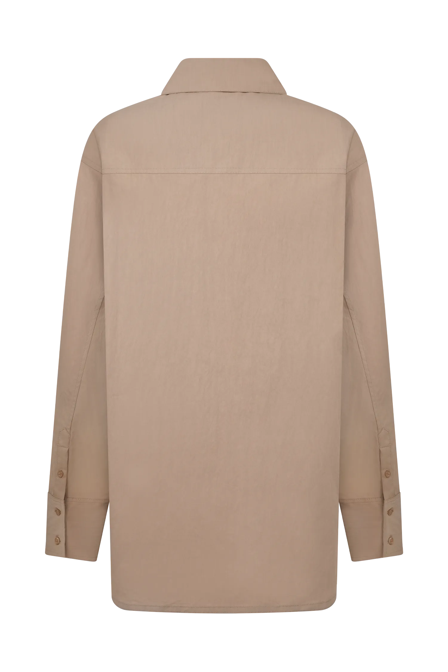 Campbell Cotton Oversized Shirt - Sand