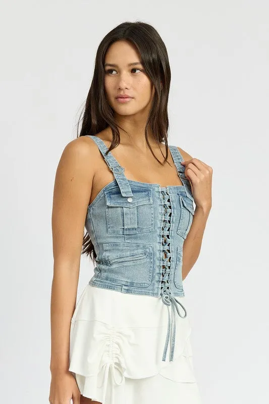 Cargo Denim Corset