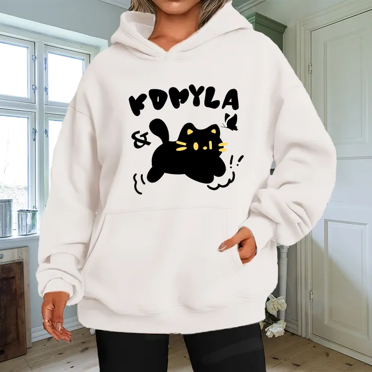 Cartoon Cat Creative Pattern T-Shirts, Hoodies, Sweatshirts