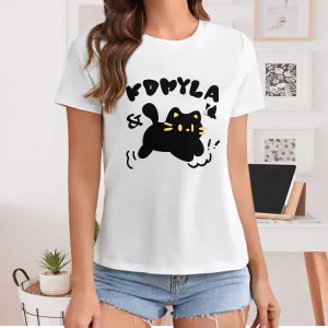 Cartoon Cat Creative Pattern T-Shirts, Hoodies, Sweatshirts