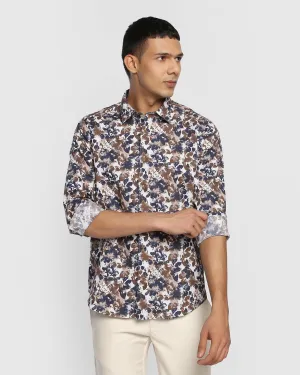 Casual Brown Printed Shirt - Deck