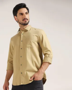 Casual Green Solid Shirt - Creta