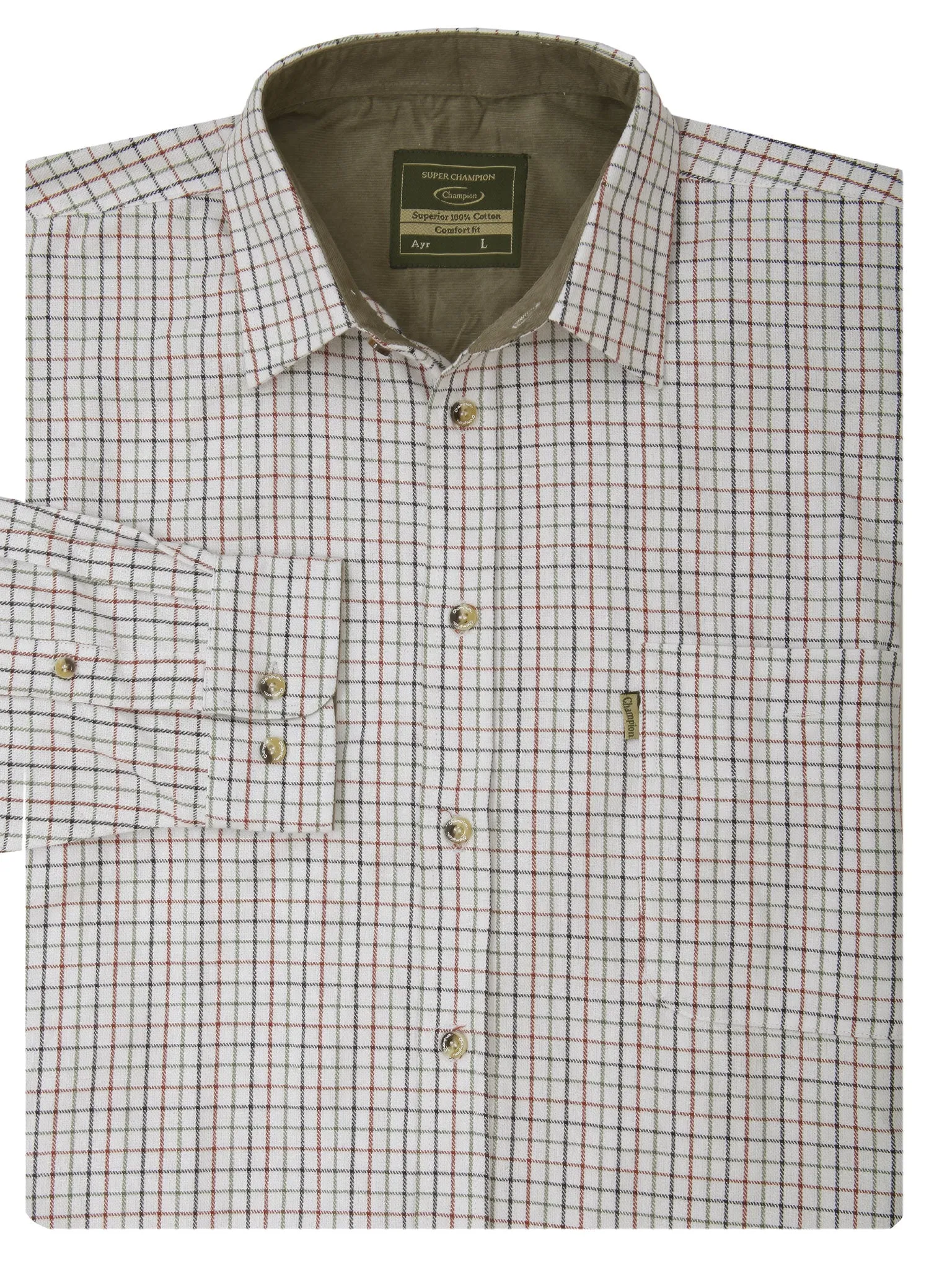 Champion Ayr Heavyweight All Cotton Tattersall Shirt