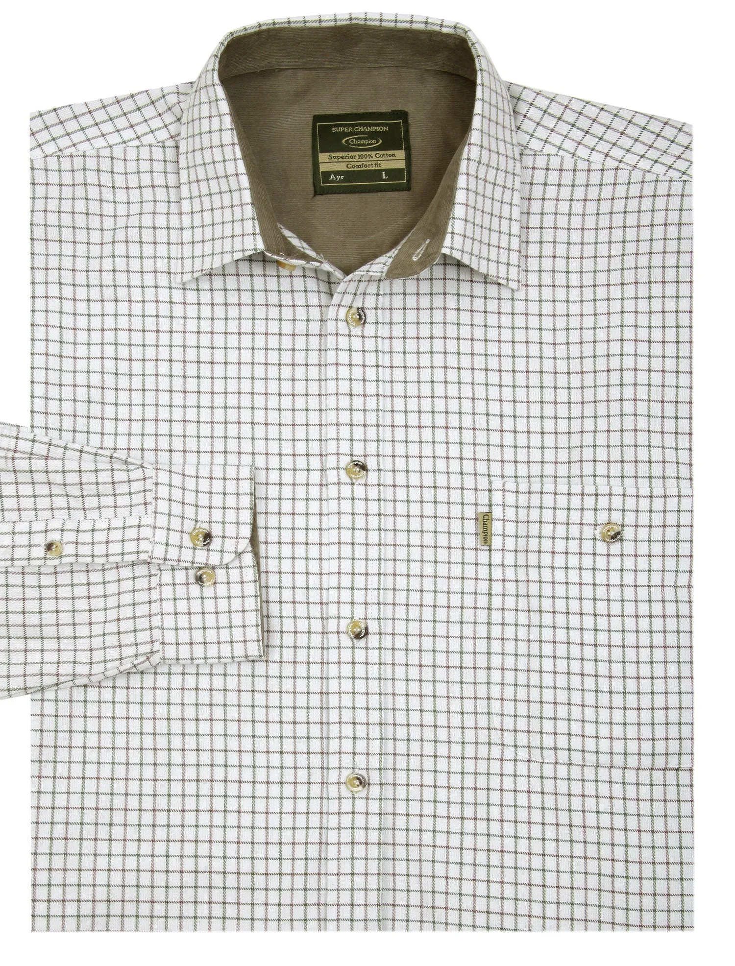 Champion Ayr Heavyweight All Cotton Tattersall Shirt