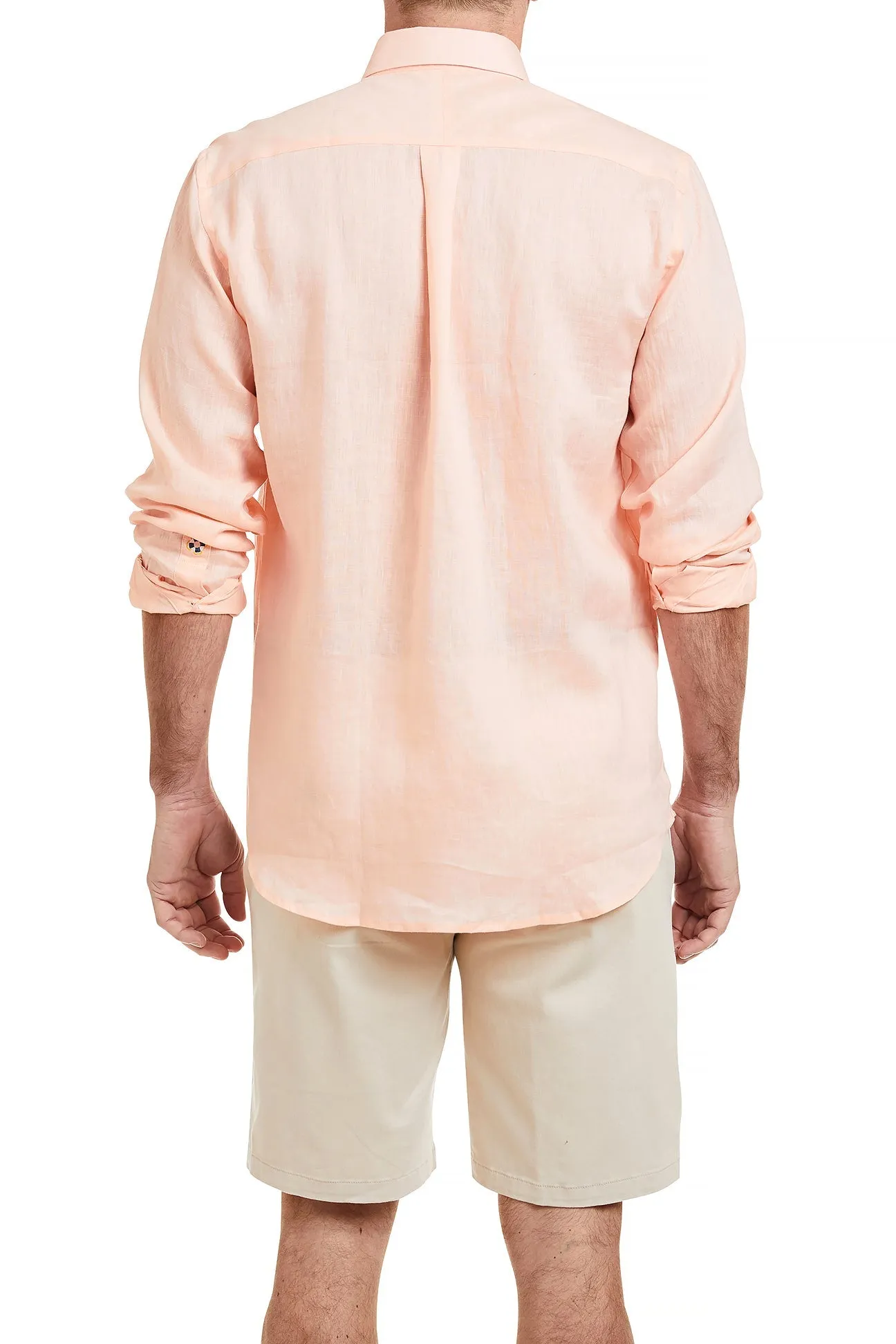 Chase Shirt Linen Peach