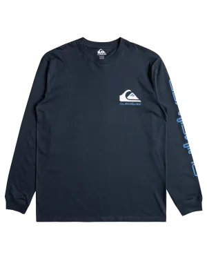 Comp Logo Long Sleeve T-Shirt in Dark Navy