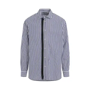 Cotton Poplin Long Sleeve Shirt in Stripe