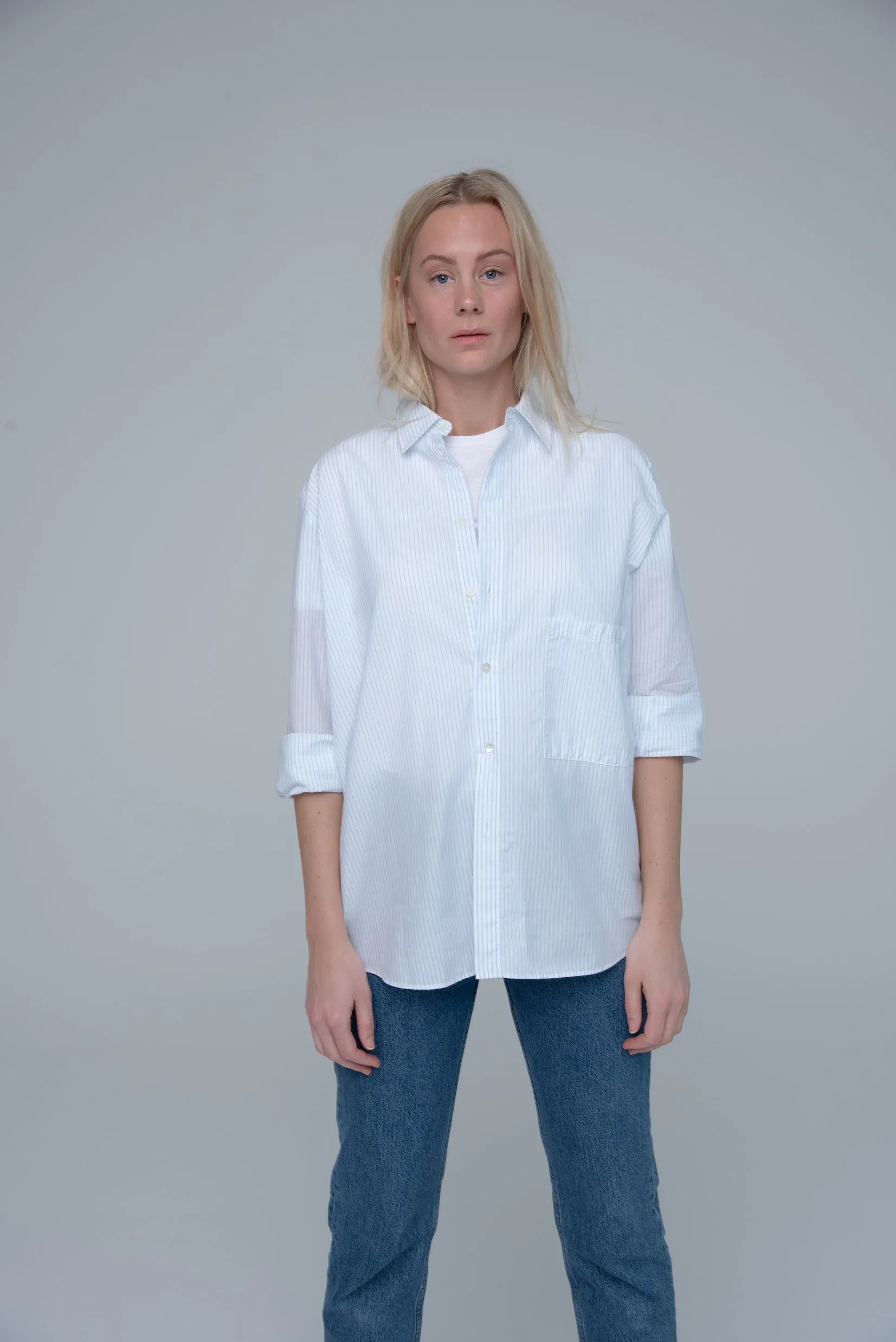 Elma Shirt - Blue Stripe