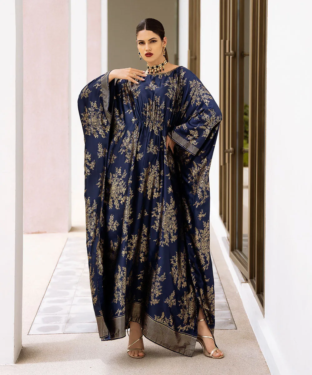 Embellished Silk Kaftan