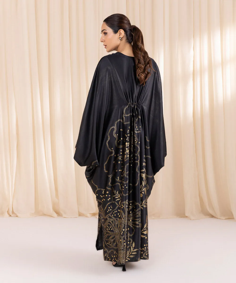 Embellished Silk Kaftan