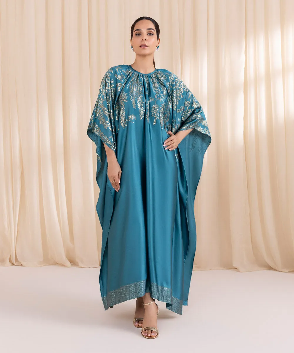 Embellished Silk Kaftan