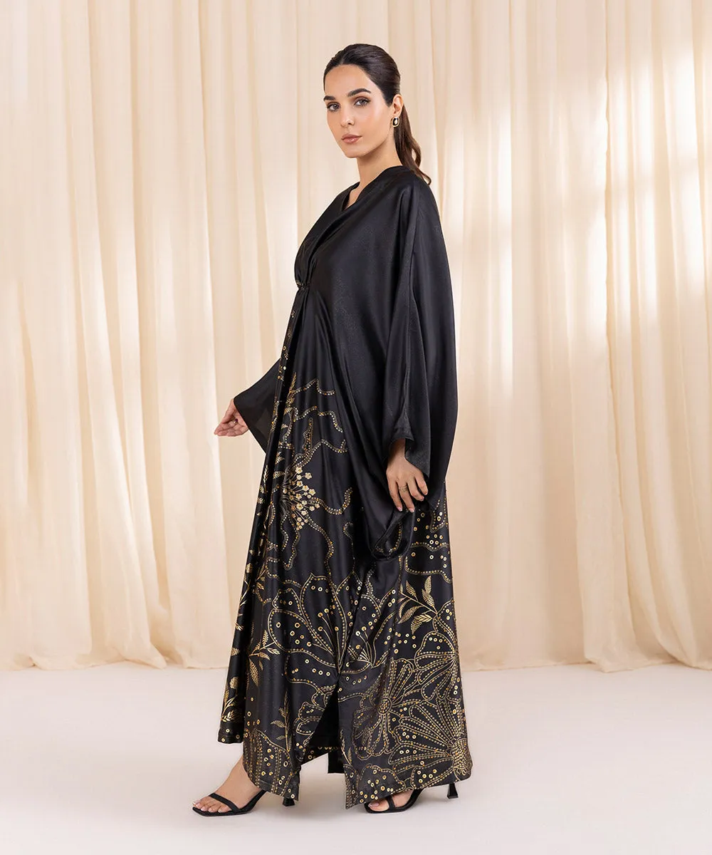 Embellished Silk Kaftan