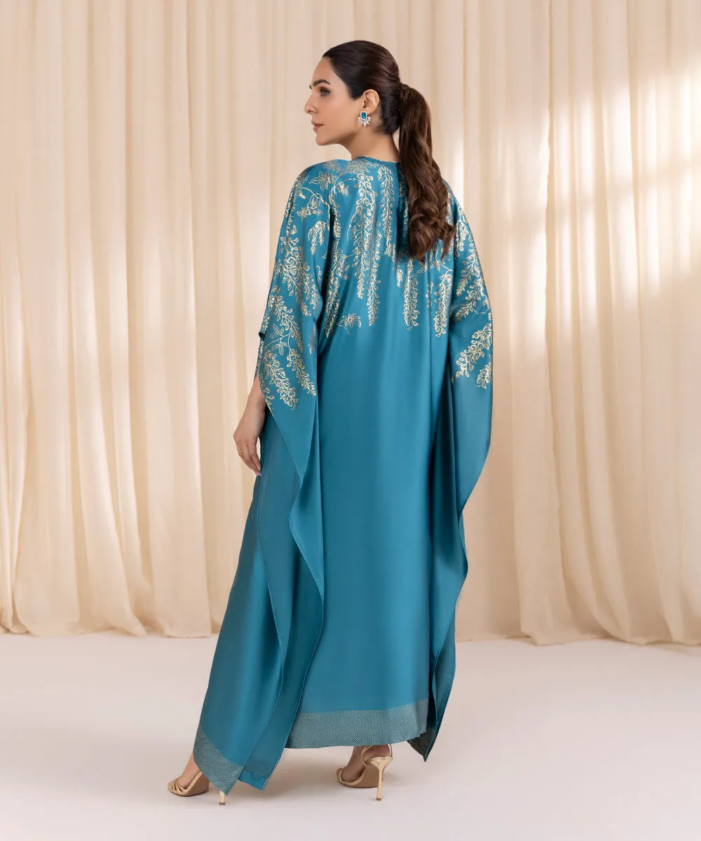 Embellished Silk Kaftan