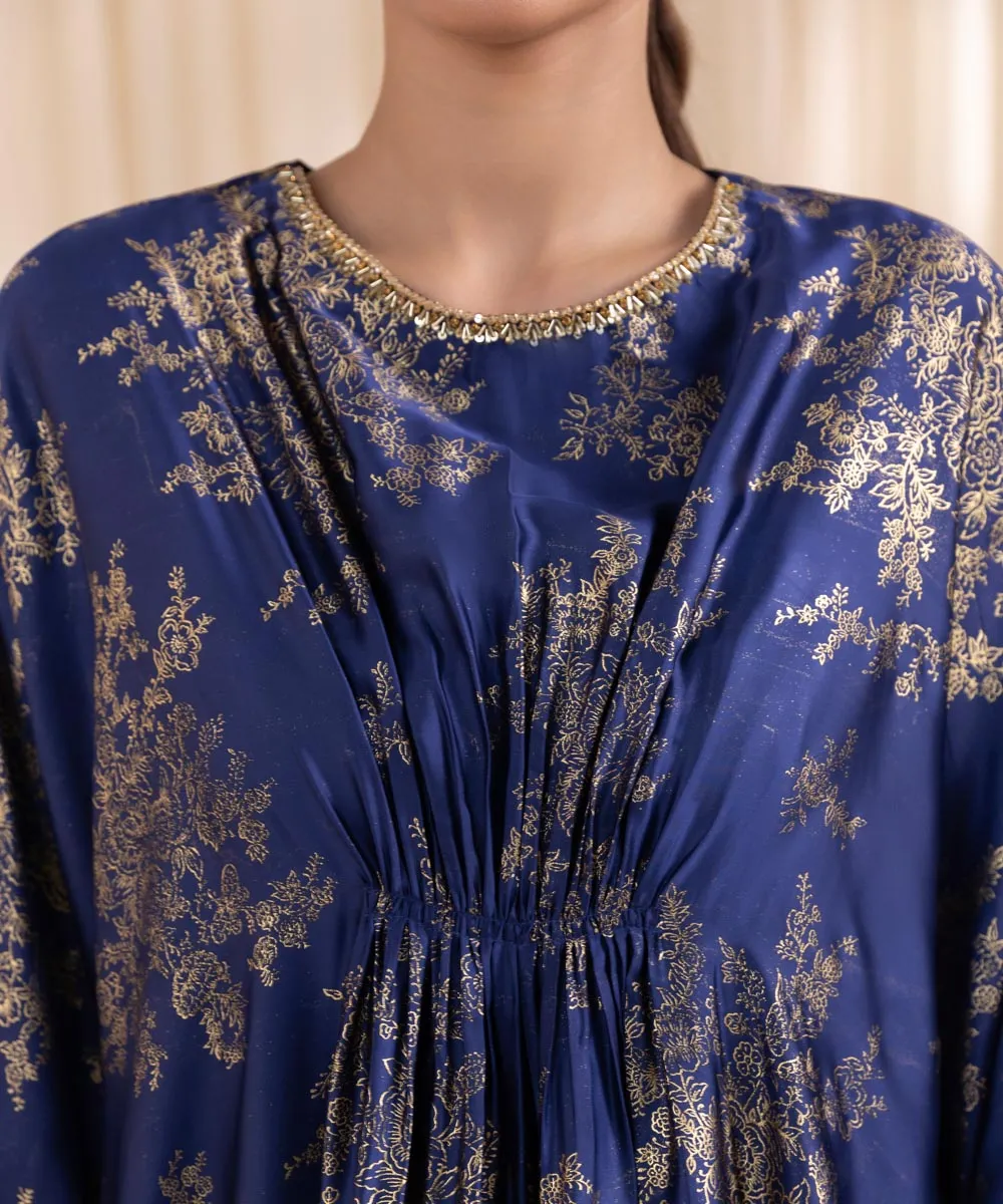 Embellished Silk Kaftan