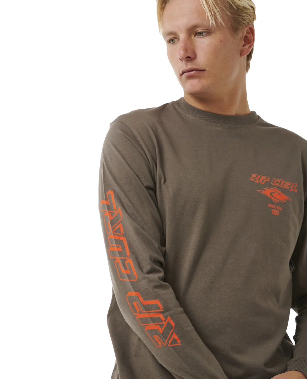 Fade Out Icon Long Sleeve T-Shirt in Rock