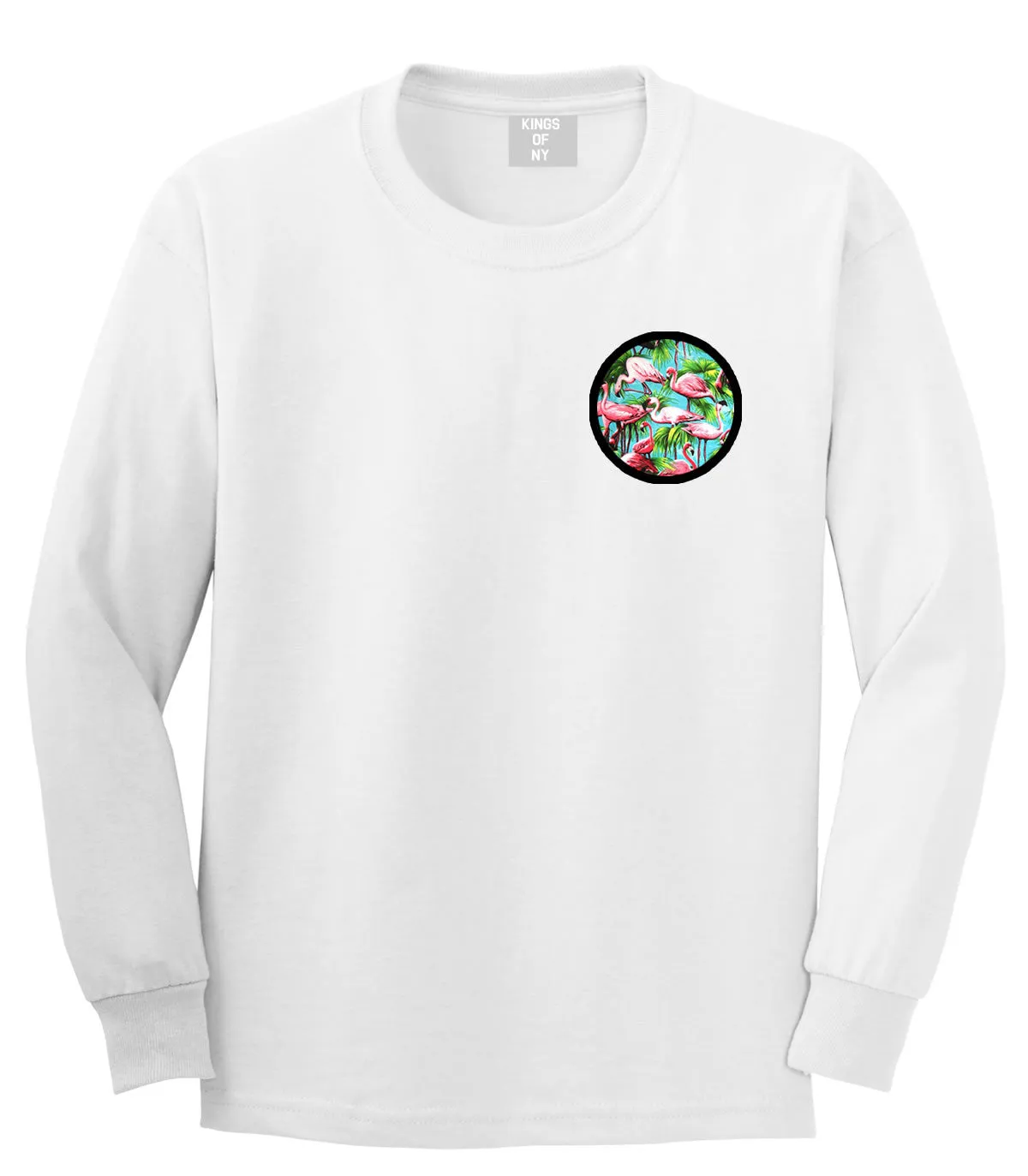 Flamingo Circle Long Sleeve T-Shirt