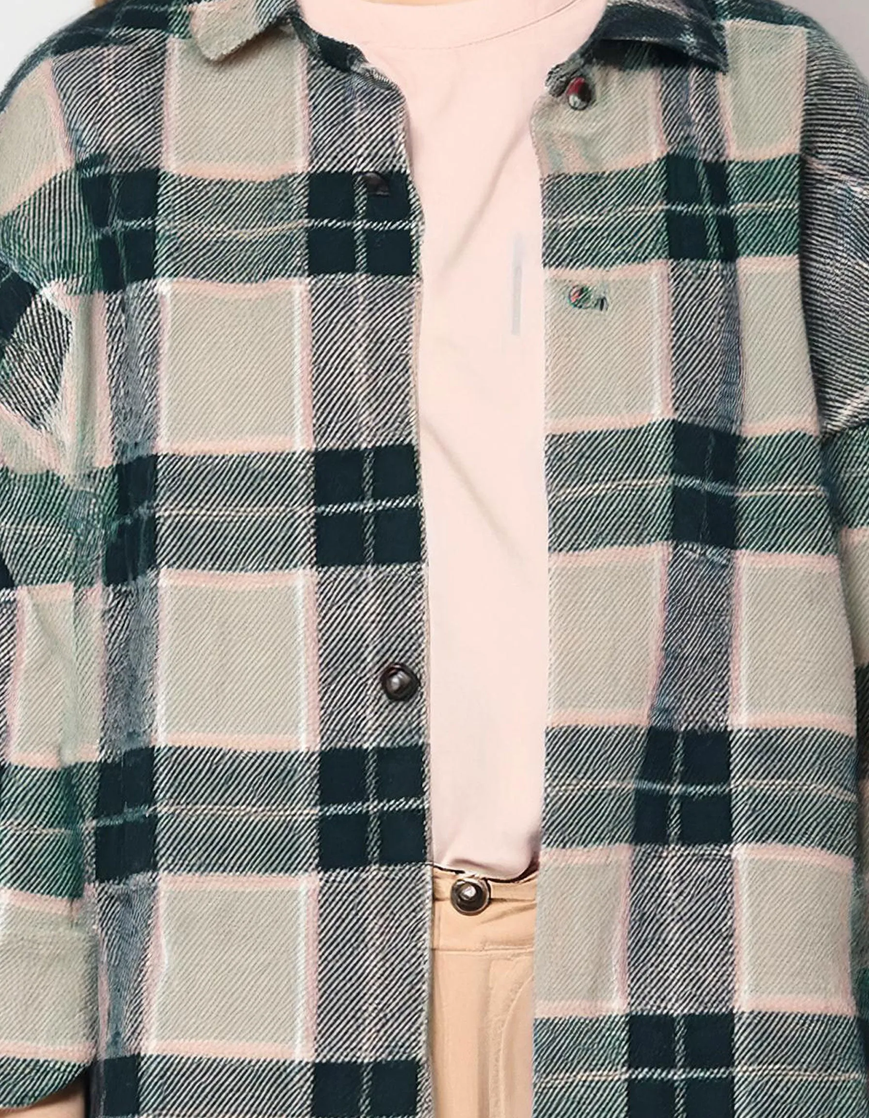 Forest Green Plaid Flannel Shirt