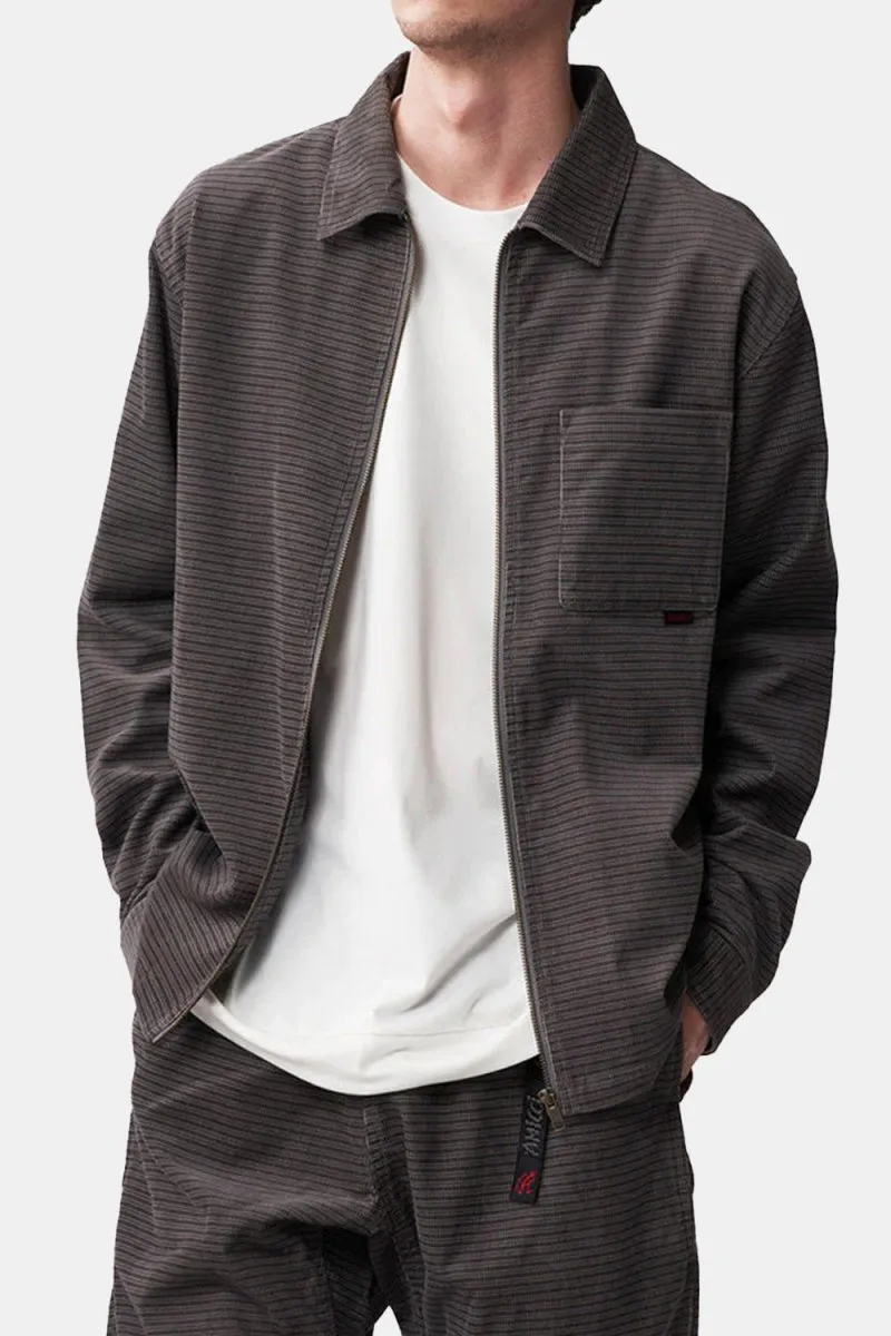 Gramicci Grid Cord Zip Shirt (Grey)