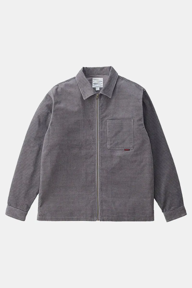 Gramicci Grid Cord Zip Shirt (Grey)