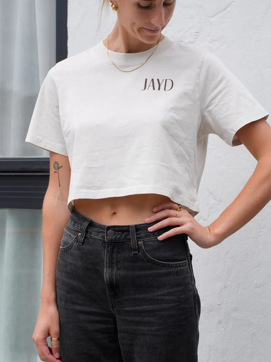 JAYD Cropped Tee || Shell