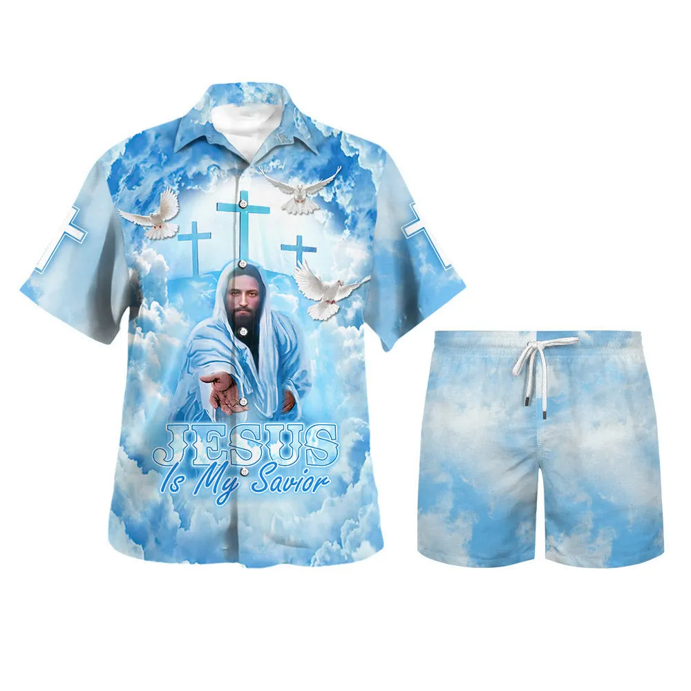 Jesus Is My Savior Hand Of God Hawaiian Shirts For Men & Women - Christian Hawaiian Shirt - Hawaiian Summer Shirts