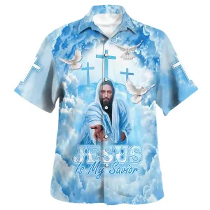 Jesus Is My Savior Hand Of God Hawaiian Shirts For Men & Women - Christian Hawaiian Shirt - Hawaiian Summer Shirts