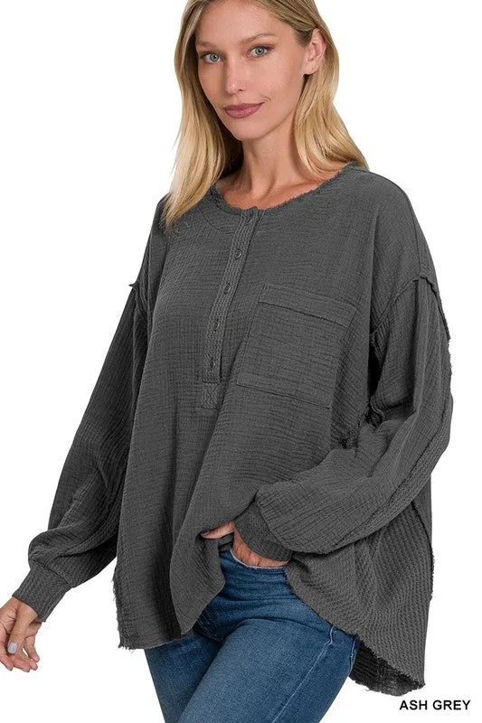 Life in the Slow Lane Henley Top