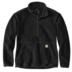 Loose Fit Fleece Pullover | Black