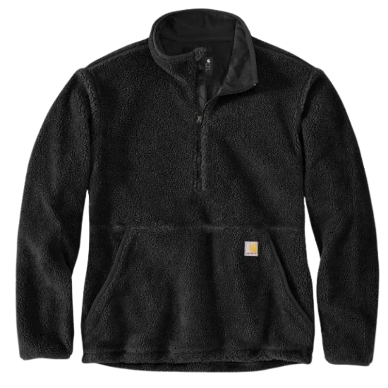 Loose Fit Fleece Pullover | Black