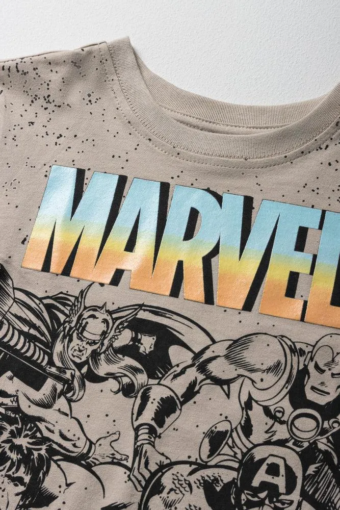 Marvel Short Sleeve T-Shirt Natural