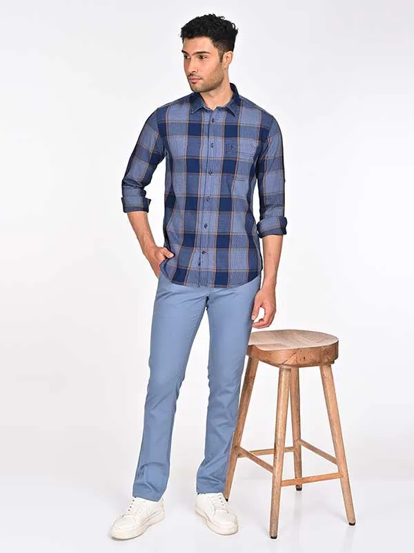 Men Checked Full Sleeve Cotton Shirt