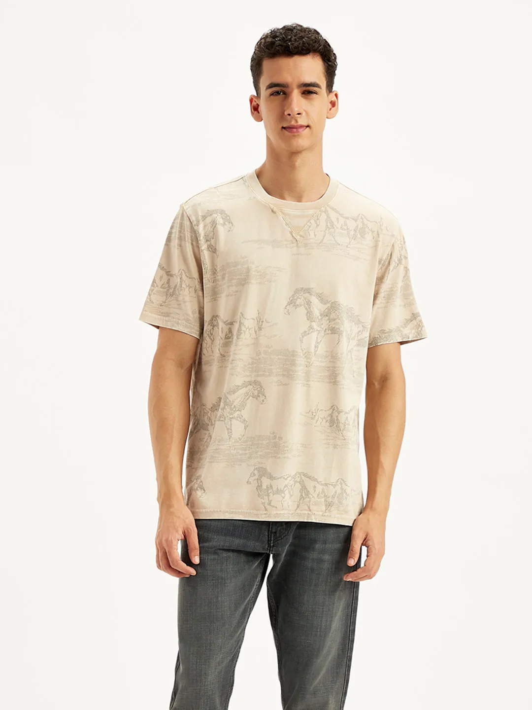 Men's All Over Print Regular Fit T-Shirt