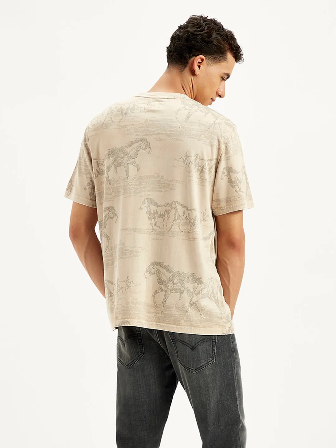 Men's All Over Print Regular Fit T-Shirt