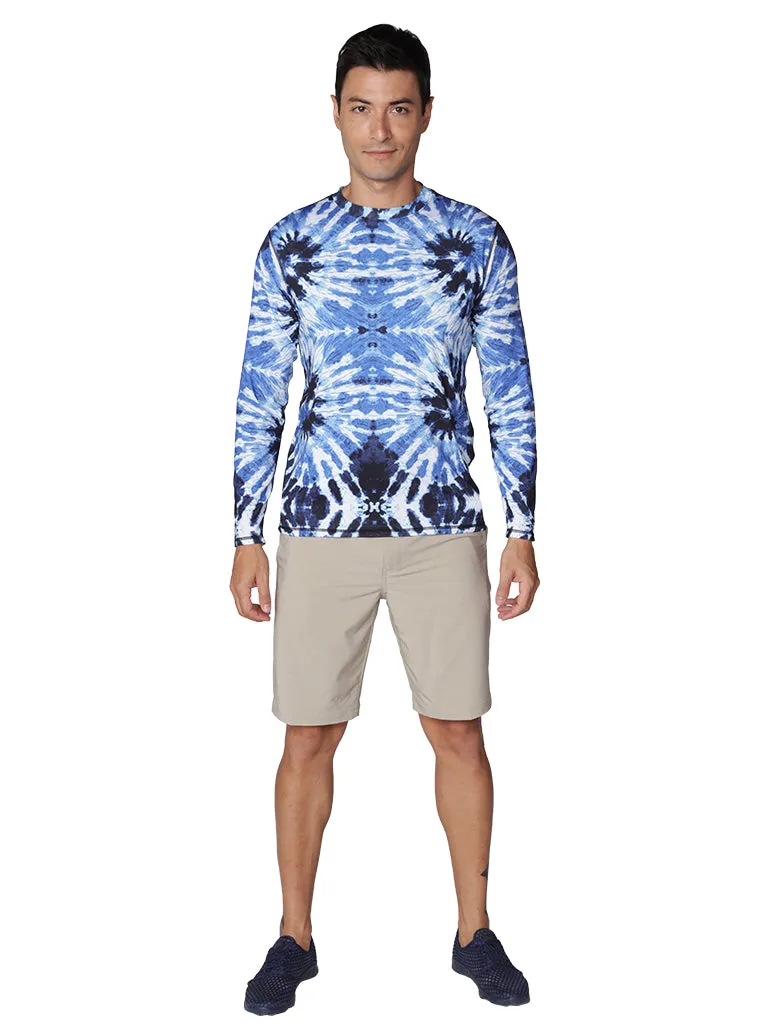 Men's Printed Long Sleeve Ultra Light Weight Sun Shirts