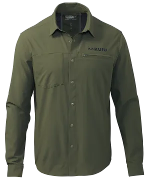 Mesa Vented LS Snap Shirt | Olive